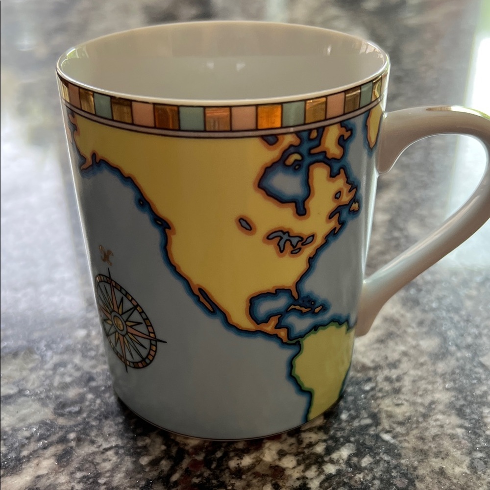 Tiffany & Co World Map Mug IMMACULATE CONDITION